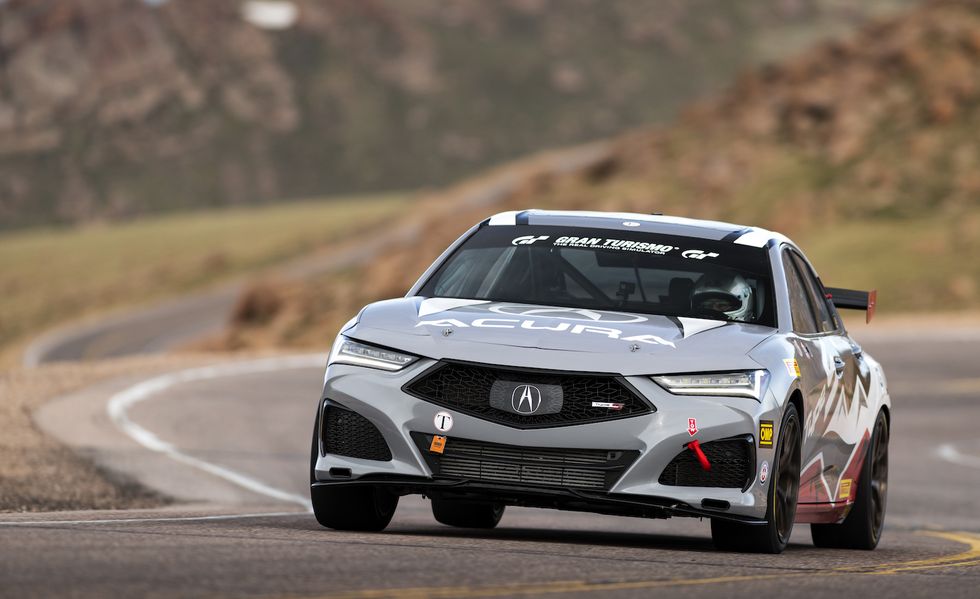 2023 acura tlx type s pikes peak race car front