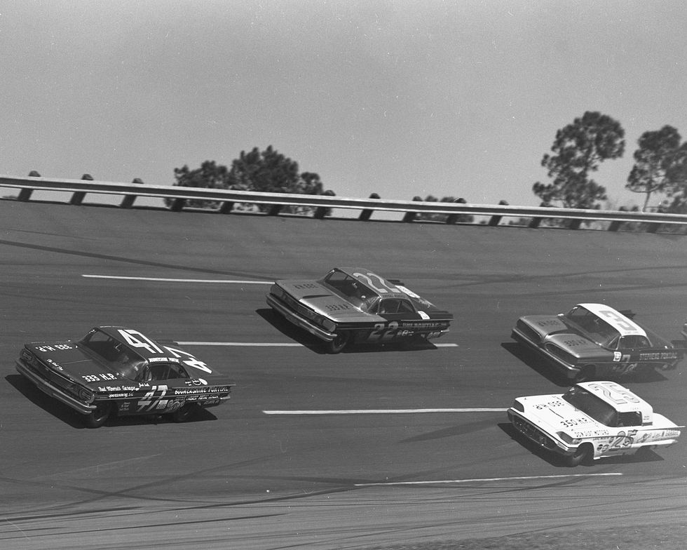 nascar daytona 500 1960 racng action