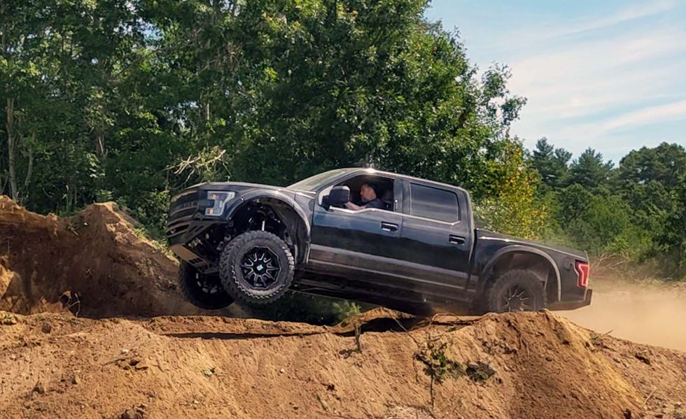 factory five xt1 ford f150 jumping