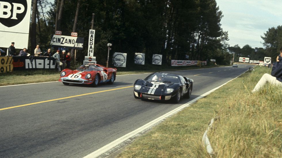 no 2 bruce mclaren, chris amon ford mk ii, won the race