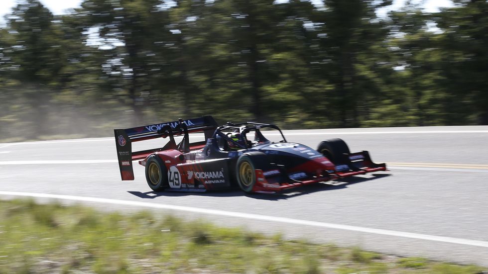 robin shute at 2023 pikes peak international hill climb