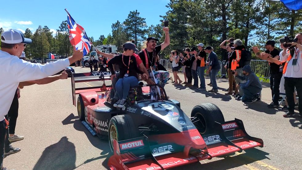 robin shute at 2023 pikes peak international hill climb