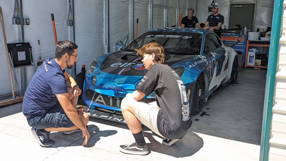 alpine a110 at 2023 pikes peak international hill climb