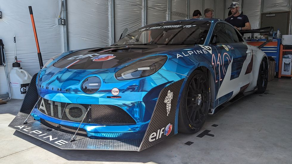 alpine a110 at 2023 pikes peak international hill climb