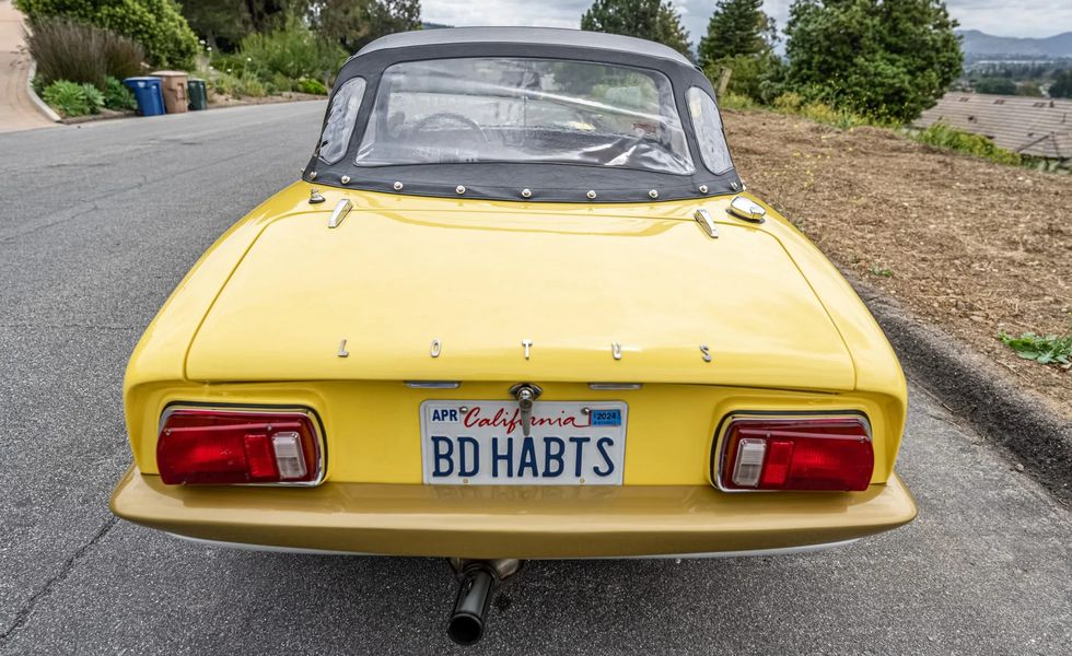 1972 lotus elan roadster rear