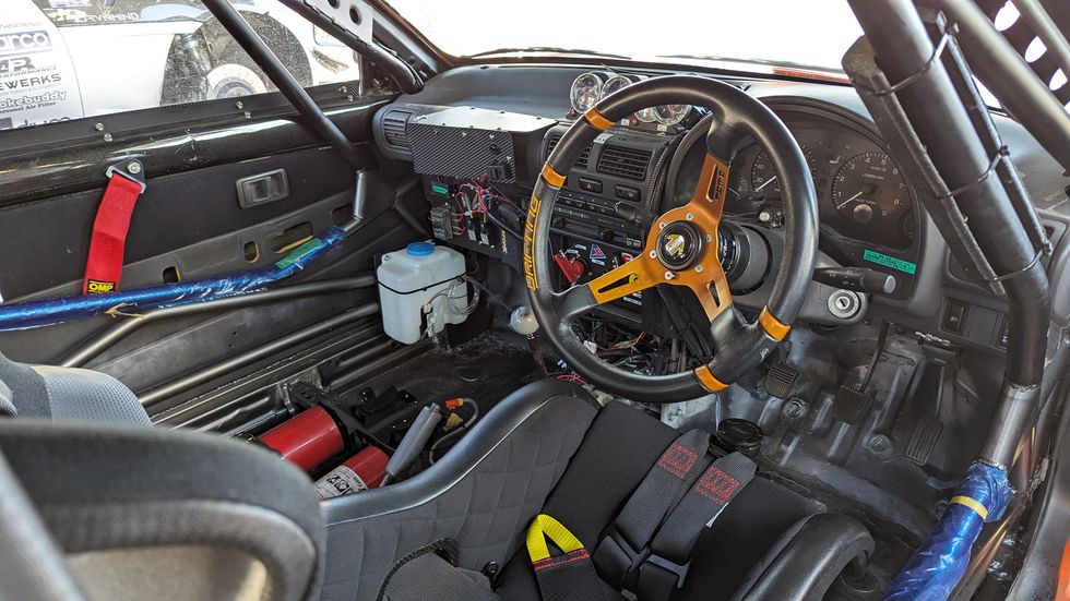 satoshi yagi's 1990 toyota starlet at 2023 pikes peak hill climb