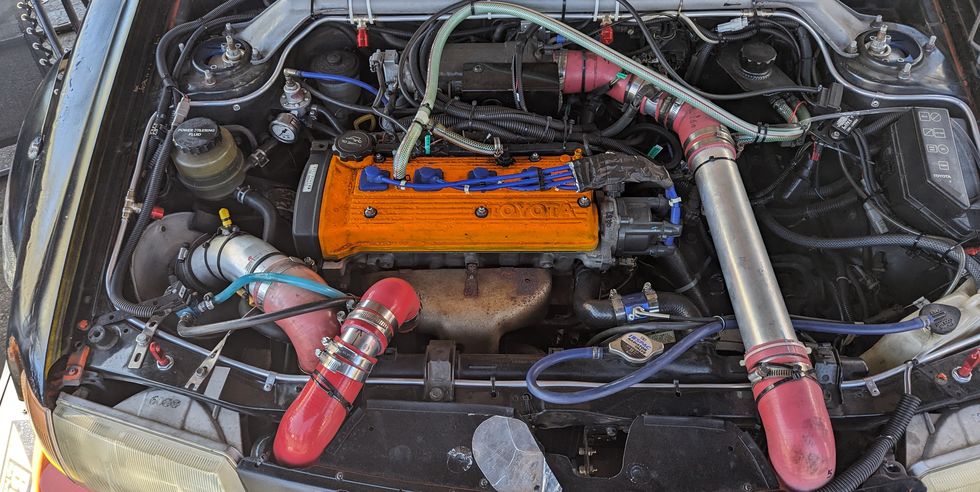 satoshi yagi's 1990 toyota starlet at 2023 pikes peak hill climb