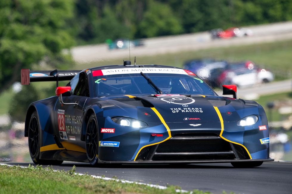 23 heart of racing team, aston martin vantage gt3, gtd pro ross gunn, alex riberas