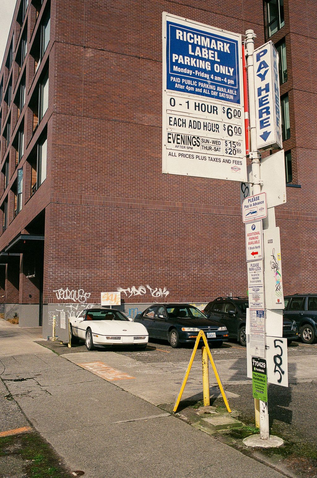 Film photograph of Corvette