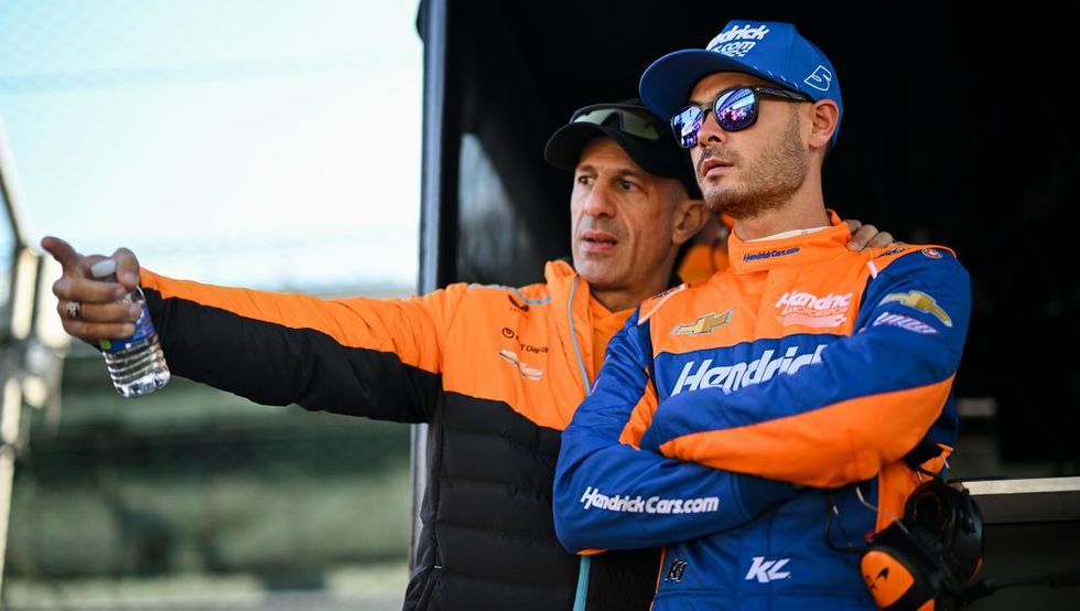 tony kanaan kyle larson indycar indianapolis